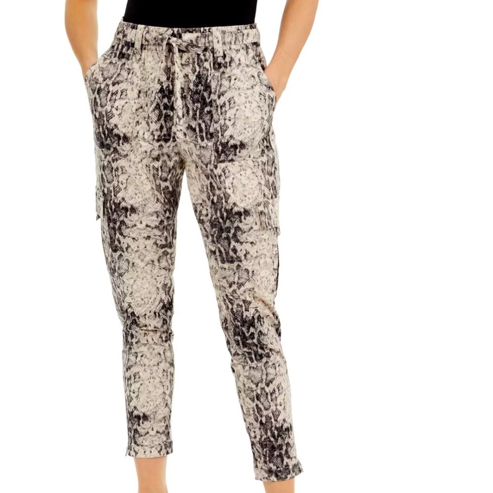 INC Snake Print Cargo Joggers NWOT Sz L